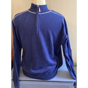 Peter Millar 1/4 Zip Men’s Medium 5% Cashmere 95% Cotton